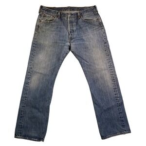 Levi's 501 Mens Jeans W36 L30 100% Cotton Button Fly Straight Leg Denim